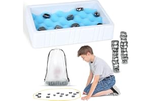 MAJOME Schachbrett Magnetisch Tisch-Magnetspiel Schach-Brettspiel Mit Magnetischer Wirkung Magnetic Stein-Brettspiel Schachspiel Magnetisch Magnetisches Schachspiel für Kinder und Erwachsene