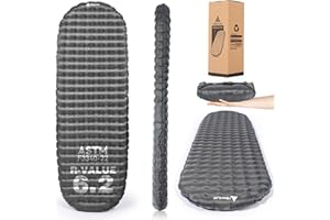 HIKENTURE Sleeping Pad, 6.2 R-Value Insulated Camping Mat with Pump Sack, Ultralight Inflatable Sleeping Mat, Portable Self Inflating Sleeping Pad for Camping Backpacking Hiking(186L x 64W)