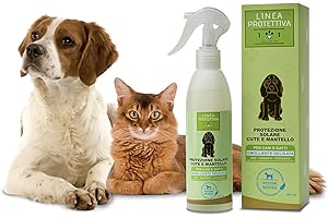 101 LOVE FOR PET Protezione Solare Spray Naturale e Vegetale per Cani e Gatti - per la Cute e Il Mantello - Soluzione Pronta all'Uso Contro i Raggi UV - Adatto per Tutti i Tipi di Pelo, Linea 101 (250ml)