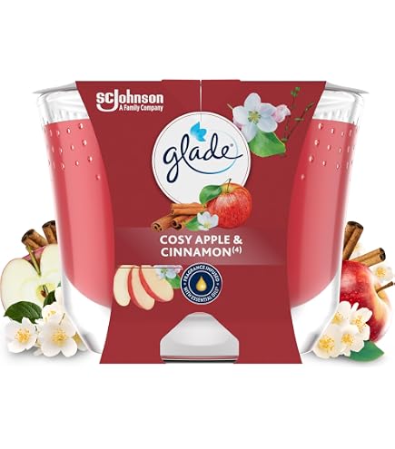 Bougie Parfumée Homéa Fruits Rouges En Verrine - 3 Mèches, Diamètre 11 Cm, Combustion Environ 12 Heures, Ambiance Relaxante - 9