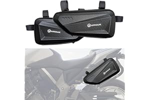 UROUK Bolsa de Herramientas la Motocicleta1.5l Moto Paquete Lateral Bolsa la Motocicleta Almacenamiento Bolsas de Cuero Moto y Alforjas Bolsa Impermeable la Motocicleta (Bolsa-Derecha+Izquierda)