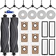 Accessory Set for Dreame L20 Ultra / L20 Ultra Complete Robot Vacuum Cleaner, 6 Dust Bags, 2 Main Brushes, 4 Mop Wipes, 4 Filters, 6 Side Brushes, Robot Vacuum Cleaner Replacement Parts Accessories