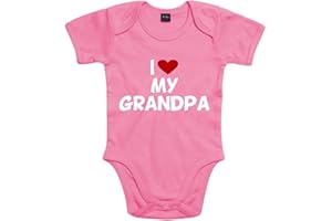Shirt-Panda Baby Body I Love My Grandpa Für Jungen Und Mädchen Mit Motiv Spruch in 10 erhältlich