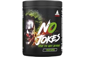 ‎PEAK PEAK No Jokes - 600g Geschmack Crazy Apple I 30 Portionen I Concentrated Pre Workout Booster mit L-Citrullin, L-Arginin HCl, Koffein und Beta Alanin für Pump und Fokus I vegan