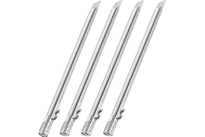 4-pack, 67490 Brännarrör för Weber Genesis II och II LX 400-seriens grillar, Reservdelar för Weber GS4 Genesis 2 E-410/E-415