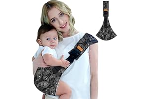 HTTDSLF Babytrage Babytragetuch, Leichte Babytrage Seitlich, Tragegurt Baby, Kleinkind Trage Seitlich, Kindertrage Seitlich, Verstellbare Schulter Baby Trage für Babys (3-36 Monaten)