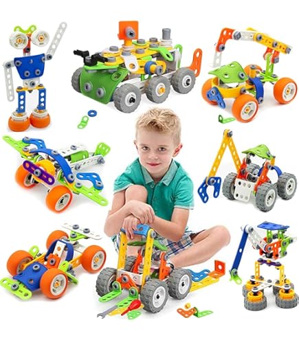 Clicformers Bouwstenen voor kinderen vanaf 3 jaar, creatief educatief speelgoed in 200-delige basisset, steekspel voor jongens en meisjes, educatief Montessori-bouwspeelgoed, STEM-speelgoed