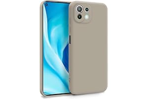 MyGadget Funda para Xiaomi Mi 11 Lite 5G en Silicona TPU - Carcasa de Doble Capa - Case Resistente Antigolpes y Anti choques - Ultra Protectora Gris