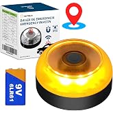 ANTELA Emergency Light V16 with Geolocation and SIM Until 12/2038 | Approved DGT 3.0, IP54, Magnetic Base, Visible 1 km, Batt