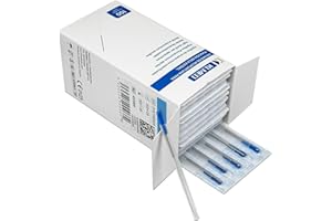 MUNTRADE Acupuntura y Punción Seca Estéril 0,25x25mm | 300 Unidades | Acero Inoxidable con Tubo Guía | Máxima Precisión y Seguridad