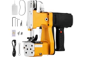 MXBAOHENG Sacknähmaschine mit Kabel 220V Nähmaschine für Säcke Tragbares Beutelverschließmaschine Elektrische Verpackungsbeutel Abdichtmaschine für Gewebesack Papiersack Sandsack Jutesack Getreidesack