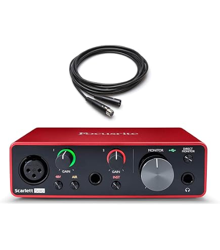 Focusrite Scarlett 8i6 3rd Gen USB Audio Interface, for Producers