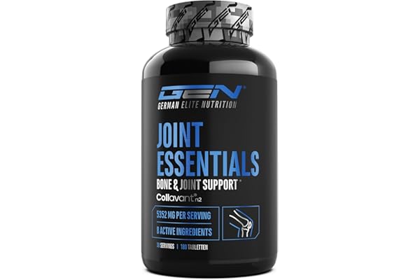 Joint Essentials – Complément Alimentaire pour les Articulations avec Collavant® N2 Collagène de Type II – Glucosamine + Chondroïtine + MSM + Acide Hyaluronique + Vitamine C – 180 Comprimés