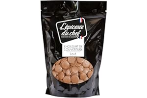 L'ÉPICERIE DU CHEF Epicerie Du Chef Sachet Refermable De Palets De Chocolat De Couverture Lait 200 G