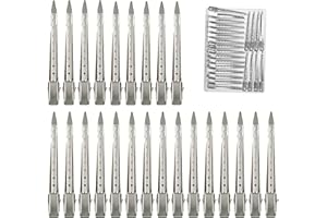 KUJOOTONE 24 Pieces Duck Bill Hair Clips, 3.5 Inch Rustproof Metal Alligator Curl Clips with Holes for Hair Styling