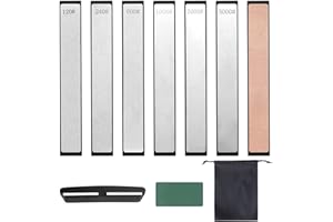 Dadabig set di 6 Pietre Diamantate Per l'affilatura, Grossolane o Estreme pietra affilacoltelli con base 120/240/600/1000/2000/3000 maglie piccole pietre per affilacoltelli