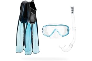 Cressi Rondinella Bag - Set Pinne, Maschera, Snorkel - per Adulti e Bambini