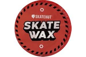Skate Hut Circular Red Skateboard Wax - Round Skateboard Curb Wax Smooth Skateboard Accessories for Improving Skateboard Speed