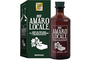 207 Amaro Locale, Miglior Amaro al Mondo 2024, Artigianale con Zafferano DOP e Note Agrumate, Confezione Regalo con Astuccio 23% Vol, 70CL