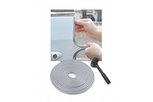 JHCHAN Universal Car Door Edge Protector w Hammer | Auto Anti-Scratch Edging Rubber Trim Stripe Guard | Weatherproof & Self-Installing (Grey,5M)