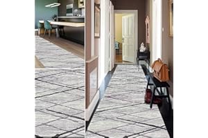 Orumrud Alfombra de Pasillo Antideslizante 120x200 cm, Largo Alfombras Cocina Alfombra de Corredor Larga Dise?o Vintage Moderno Entrada Felpudos Alfombra Poliéster para Sala de Estar Dormitorio, 3
