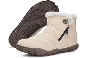 SISTTKE Barefoot Stivali Uomo Donna Scarpe Invernali Minimaliste Caldo Scarponcini Inverno All'aperto Escursionismo