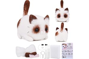 NAMOON Needle Felting Set, Needle Felting Supplies Kits with Tools, Animals Needle Felting Set with Foam Mat, Felting Kit for DIY Handcraft and Needle Felting Craft Project