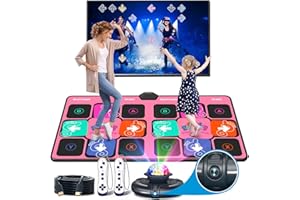 FWFX Alfombra de danza – música inalámbrica electrónica para niñas y niños – Juego de almohadilla de baile para TV, regalos de cumpleaños de Navidad para niños, adolescentes, estudiantes, adultos