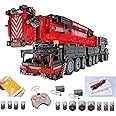 Foxcm Technic Liebherr LTM 1750-9.1 Crane, Exclusive Custom Building Set with Remote Control and 12 Motors, 7000 Blocks - Compatible with Lego