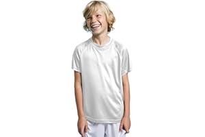 KINKIES Camiseta Técnica Deporte Manga Corta para niños y niñas - Camiseta Deportiva Tejido Control Dry Flexible, Ligera y cómoda
