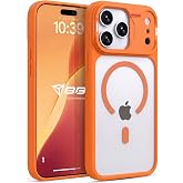 Babilden iPhone 17 Pro Max İ&ccedil;in Mat Şeffaf MSafe Destekli Premium Koruyucu Kılıf Darbe Emici Silikon Kenarlı Kamera Korumalı 