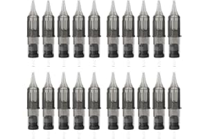TATELF 20 cartuchos de tatuaje agujas desechables cartuchos profesionales 1209RL estándar Round Liner para accesorios de tatuaje, cartuchos de máquina