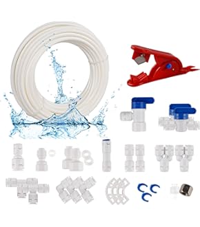 Uxcell 30pcs Clip Di Bloccaggio 1/4" Blu Plastica Per Acqua Per Osmosi Inversa Raccordi Filtro - Foto 9