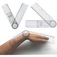 2 Pièces Goniomètres Kiné 360° Rotatifs PVC - Multifonction Cm/inch