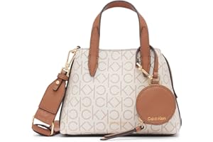 Calvin Klein Women's Millie 2 in 1 Triple Compartment Mini Satchel Crossbody 2 in 1 Triple Compartment Mini Satchel Crossbody