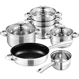 Batteria di pentole 36pz acciaio inox 18/10 bavaria ottingher