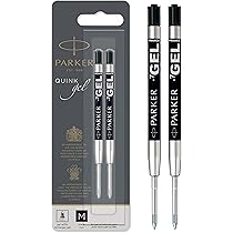 Rollerpenvulling Parker Quink Medium Zwart Blister À 2 Stuks | Kantoorartikel | 1421287