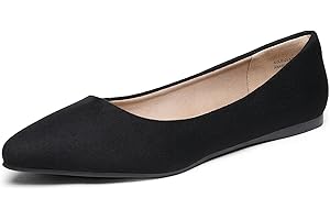 DREAM PAIRS Women's Casual Pointed Toe Ballet Pumps Slip On Ballerina Flats Shoes