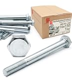 25 vis métriques M14 x 120 mm à tête hexagonale 8.8, zingué