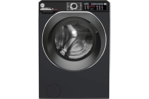 Hoover H-Wash 500 HDD4106AMBCB Freestanding Washer Dryer, Care Dose, A Rated, 10 kg/6 kg Load, 1400 rpm, Black