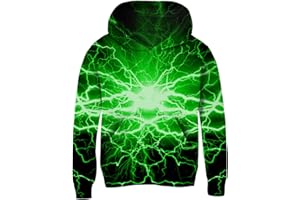 AIDEAONE Ragazzo Felpa Bambino Maglione con Cappuccio Fleece Hoodie 3D Print Pullover Jumpers