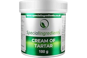 ‎SPECIAL INGREDIENTS Special Ingredients Weinstein Backpulver (Kaliumtartrat) - Premium-Qualität, geeignet für Veganer, GVO-frei, glutenfrei (100 g)