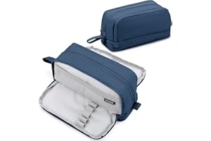 Eucomir Federmäppchen mit 4 Fächern Fassungsvermögen,Mädchen Jungen,Große Kapazität Pencil Case für Schule & Büro,Federmäppchen Für Kinder Junge Studenten Erwachsene Federtasche Mädchen, Blau