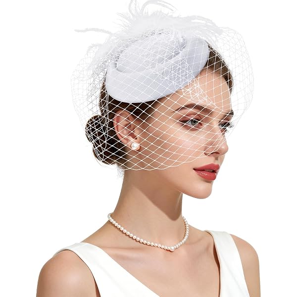 Buy Wool Felt Vintage Beret Wedding Top Hats for Women  display picture 1