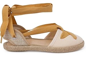 PISAMONAS Alpargata Cintas Goyescas Punta Redonda