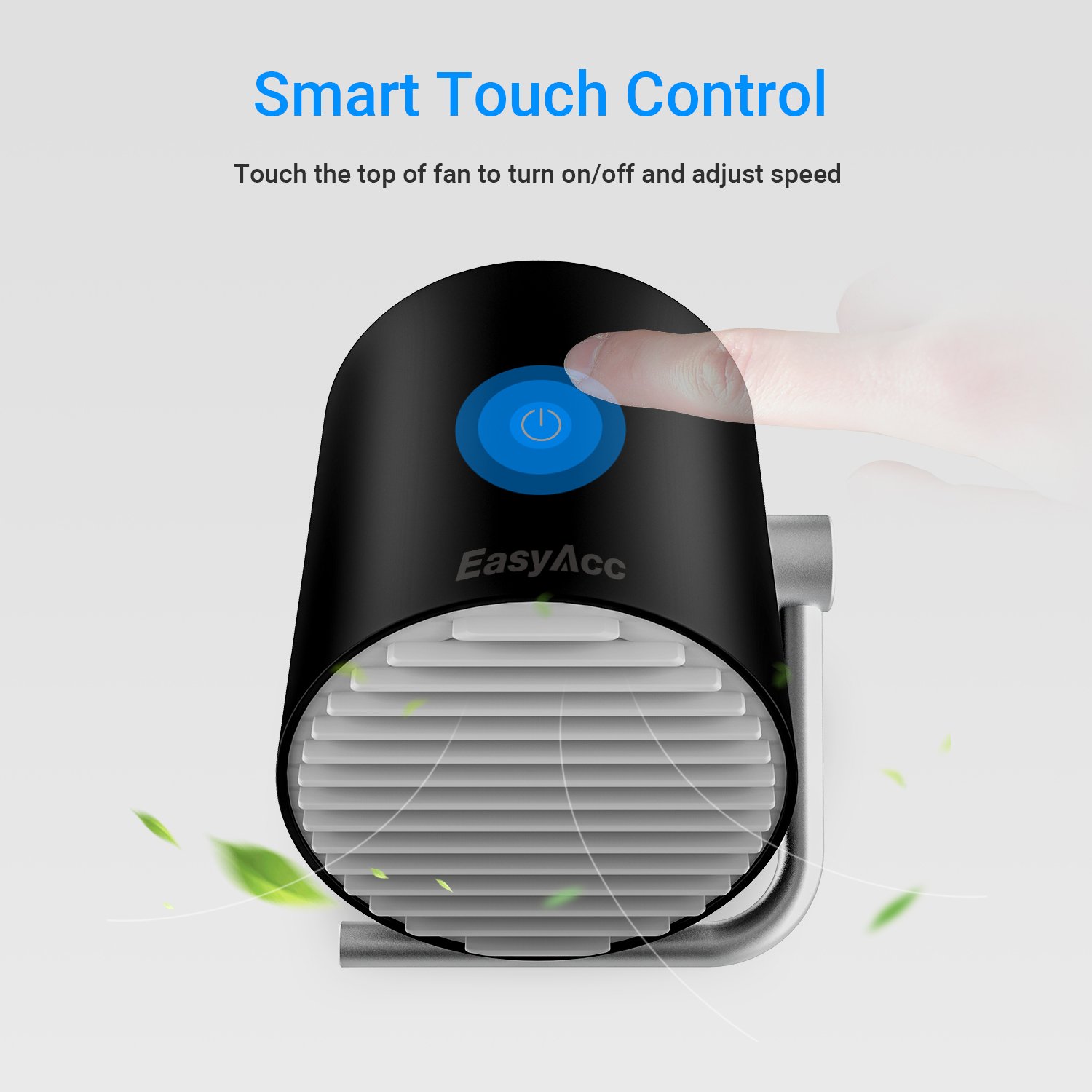 Ventilatore da Tavola,EasyAcc Mini Ventilatore USB Portatile Silenzioso Scrivania Personale Portable Ventola Doppia Lama… - immagine 3