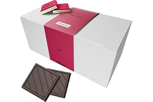 CHOCOLAT DE MARIAGE Coffret de Chocolats - Boîte de 70 Carrés de Chocolat Individuels Noir 70% au Sel de Guérande à Déguster ou Offrir - 100% Pur Beurre de Cacao - Fabriqué en France - 350 Gr
