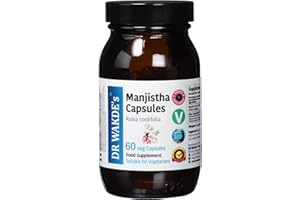 DR WAKDE'S Manjistha Kapseln (Rubia cordifolia), 60 Vegi Caps, Ayurveda-Supplement, Vegan, 100% Kräuter, Mengenrabatte, Versand am selben Tag