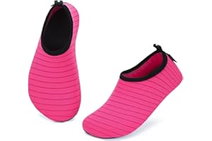 SAGUARO Enfant Chaussures Aquatiques Fille Garçon Chaussons de Plongée Chaussettes d'eau pour Sports Nautiques Piscine et Plage Natation Surf Voile Mer Rivière