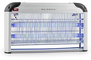 Waldbeck Mosquito Ex 5000 Trampa para Insectos - Trampa Ultravioleta, Antimosquitos, Sin químicos tóxicos, Silencioso y sin Malos olores, 38 W, Aplicable a 150 m², Se Puede Colgar, Plateado